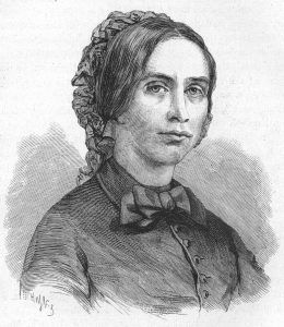Meszlényi Rudolfné Kossuth Zsuzsanna (Haske Ferenc fametszetének fotója az Országos Széchényi Könyvtár Digitális Képarchívumából)