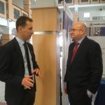 Dr. Józs Gergő (b) és Dr. Nőt László (j), a konferencia szünetében. Fotó: tmkorhaz