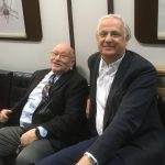 A szakma doajenjei, Prof. Dr. Nyárády József (b) és Dr. Kiss Jenő (j). Fotó: tmkorhaz