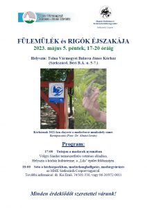 A Fülemülék és rigók éjszakája 2023-as programja a képre kattintva letölthető.