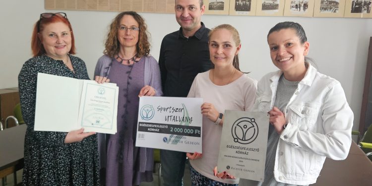 Óriási sikert ért el intézményünk, elnyertük az „Egészségfejlesztő kórház” díjat vármegyei irányító kórház kategóriában
