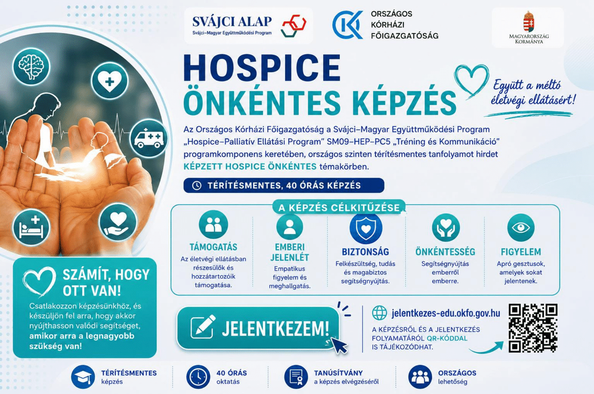 hospice önkéntes plakát